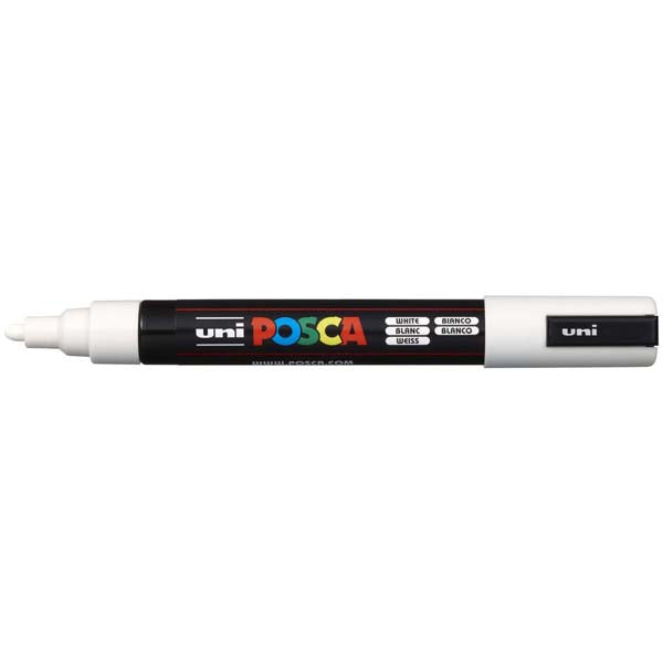 White Smoke Posca PC5M Paint Markers, Black & White, 4Pk Paint Markers