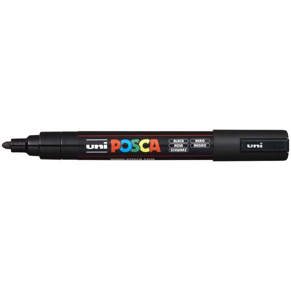 Dark Slate Gray Posca PC5M Paint Markers, Black & White, 4Pk Paint Markers