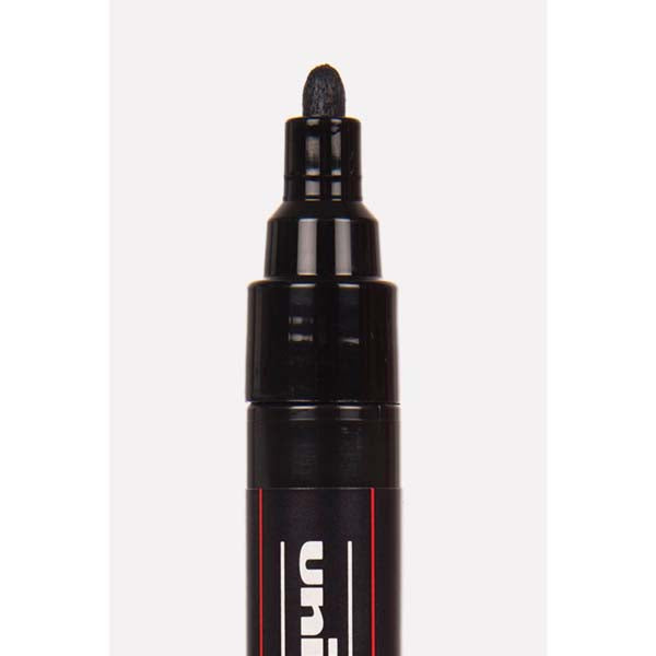 Black Posca PC5M Paint Markers, Assorted Colours, 4Pk Paint Markers