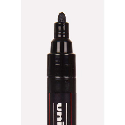 Black Posca PC5M Paint Markers, Assorted Colours, 4Pk Paint Markers