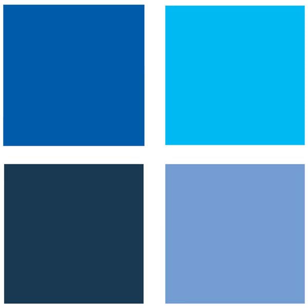 Dark Cyan Posca PC5M Paint Markers, Blue Shades, 4Pk Paint Markers