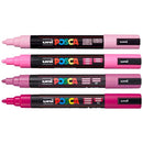 White Smoke Posca PC5M Paint Markers, Pink Shades, 4Pk Paint Markers