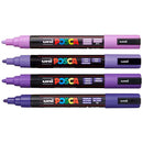 White Smoke Posca PC5M Paint Markers, Purple Shades, 4Pk Paint Markers