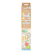 Tan Micador jR. Colour Wash Repeat Placemats, Mermaids and Backyard Kids Colouring Books