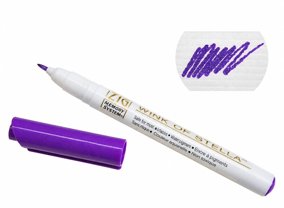 White Smoke ZIG WINK OF STELLA PEN VIOLET Pens & Markers