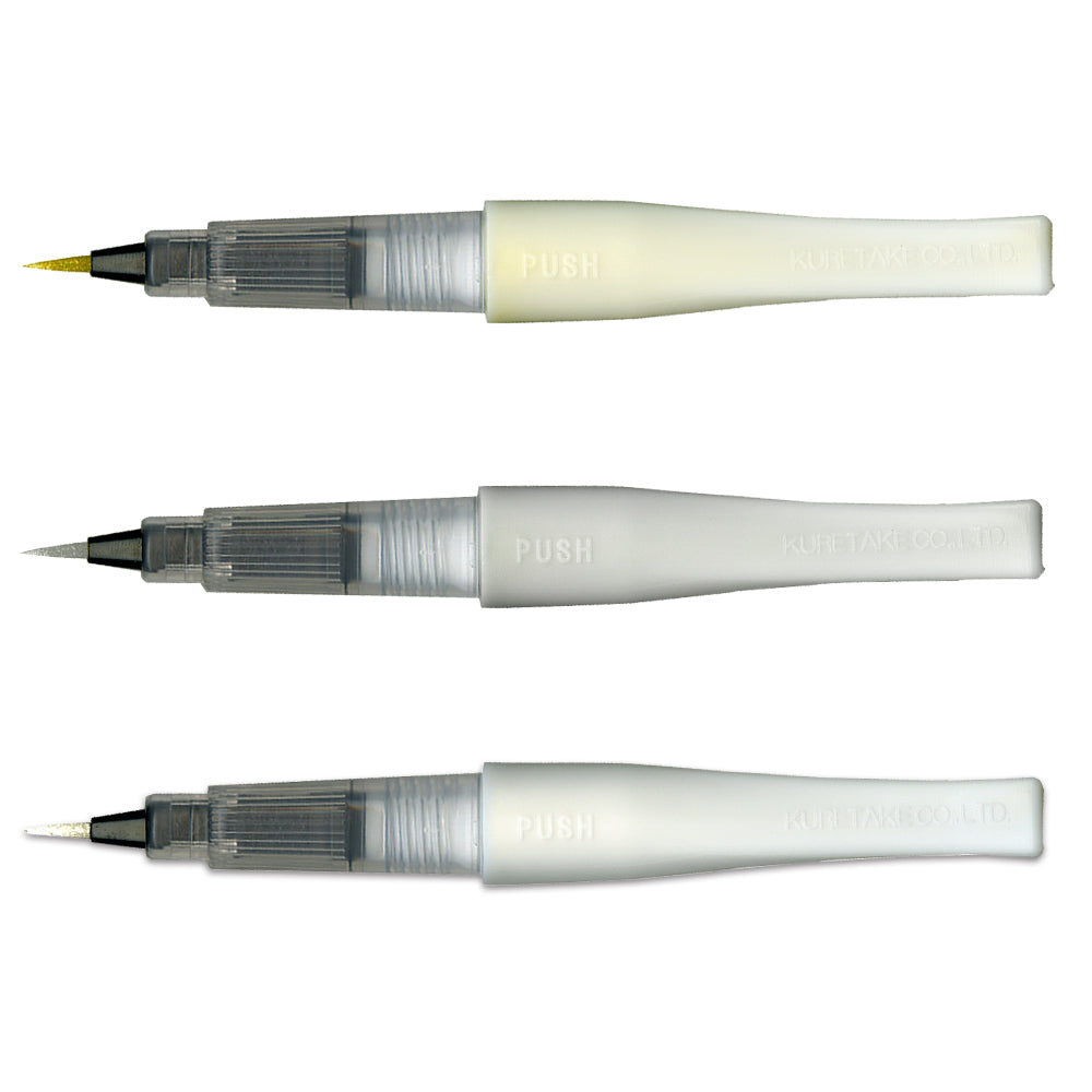 White Smoke ZIG Wink of Stella Brush II Sets, 3 Colour Christmas Sparkle Set Pens & Markers