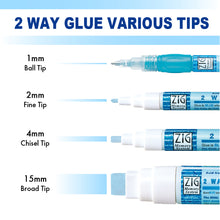 White Smoke Zig 2 Way Glue Chisel Tip, 4mm Glues