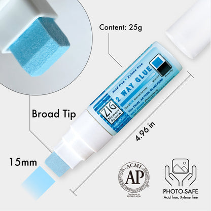 Lavender Zig 2 Way Glue Jumbo Tip, 15mm Glues