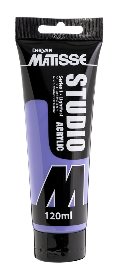 White Smoke Derivan Matisse Studio Acrylic Paint, 120ml, Grey Violet Blue Acrylic Paints