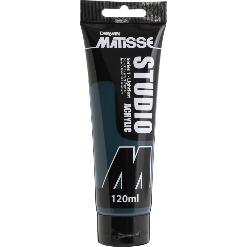 White Smoke Derivan Matisse Studio Acrylic Paint, 120ml, Phthalo Green Acrylic Paints