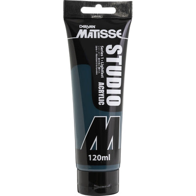 White Smoke Derivan Matisse Studio Acrylic Paint, 120ml, Phthalo Green Acrylic Paints
