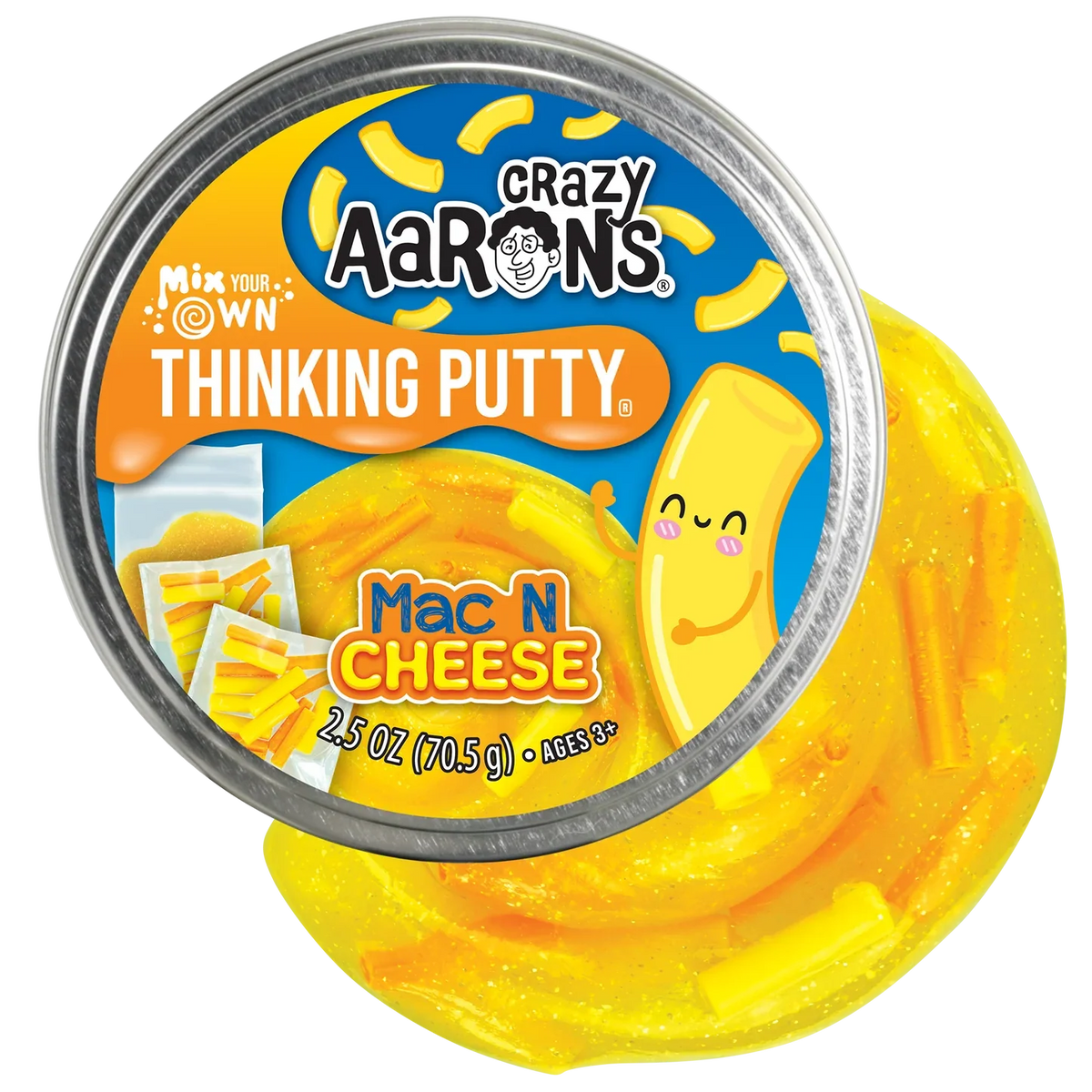 Black Crazy Arons Mix It Mac N Cheese Squishy & Squeeze