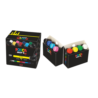 White Smoke Posca MOP'R Round Tip Paint Marker, Green Paint Markers