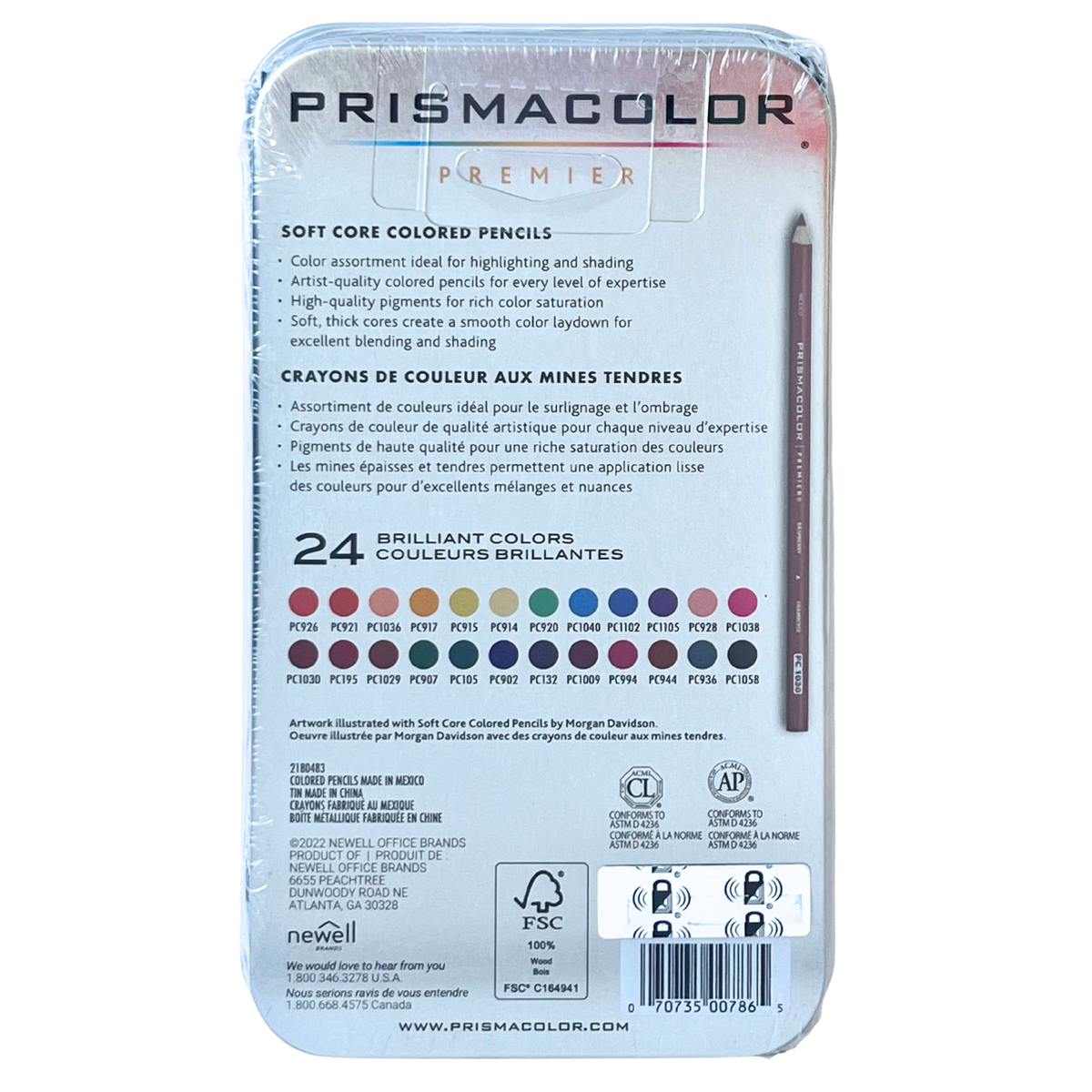 Prismacolor Premier Pencils, Highlights & Shadows Assortment, 24Pk