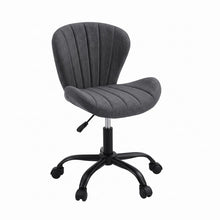 White Smoke Artiss Ergonomic Office Chair Armless Height Adjustable Computer Desk Chair Fabric Dark Grey Furniture > Office > Office & Desk Chairs