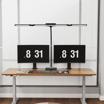 Lavender Triumph LED Tri-Lux Floor & Desk Lamp, Black Lighting