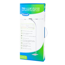 White Smoke Triumph LED Tri-Lux Floor & Desk Lamp, White Lighting