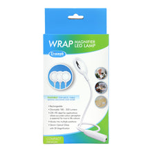 White Smoke Triumph Wrap LED Magnifier Lamp, White Lighting