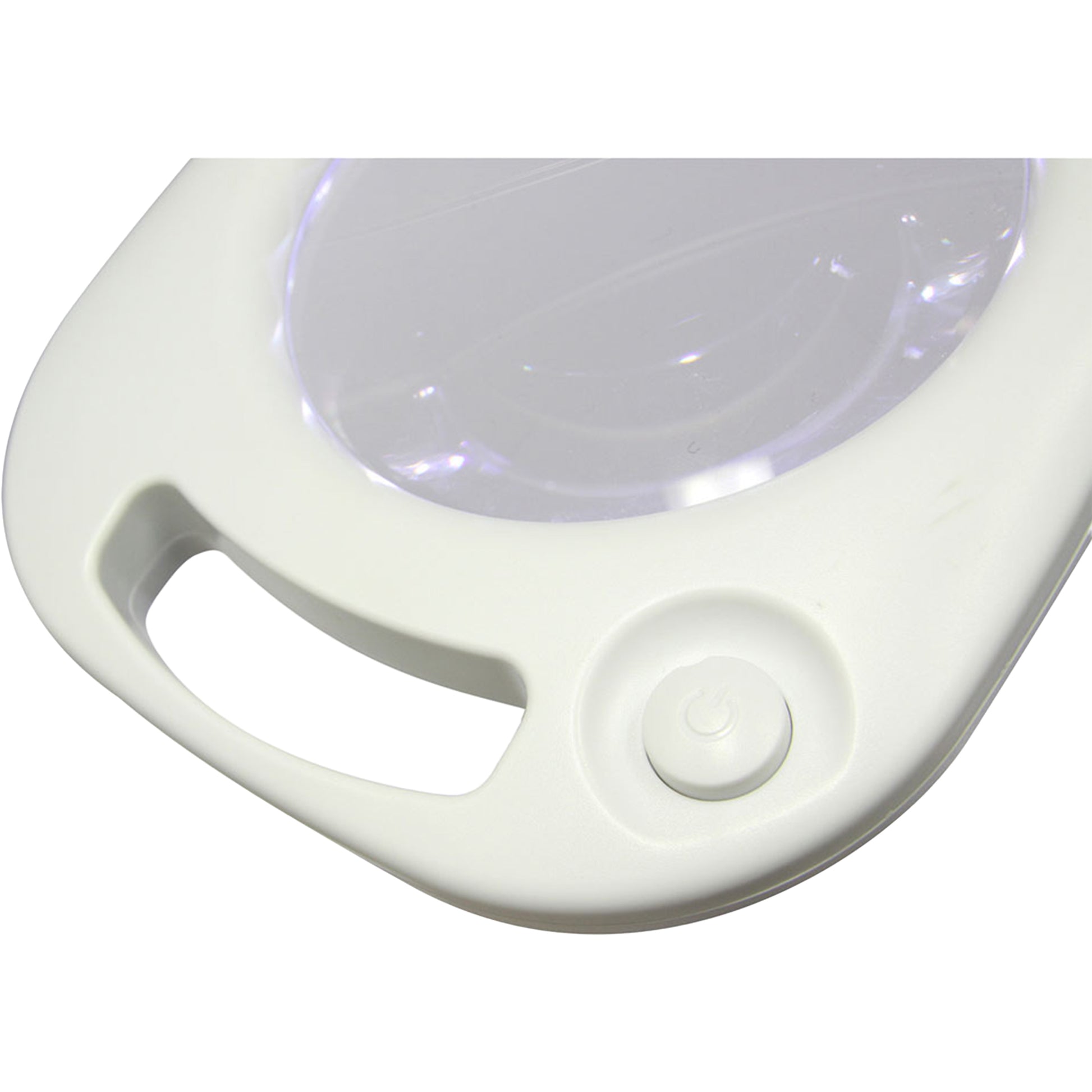 White Smoke Triumph Arch LED Magnifier Floor or Desk Lamp, White Lighting