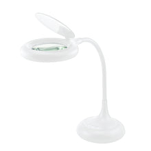 White Smoke Triumph Zoom Desktop Magnifying Lamp, White Lighting