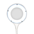 White Smoke Triumph Zoom Desktop Magnifying Lamp, White Lighting