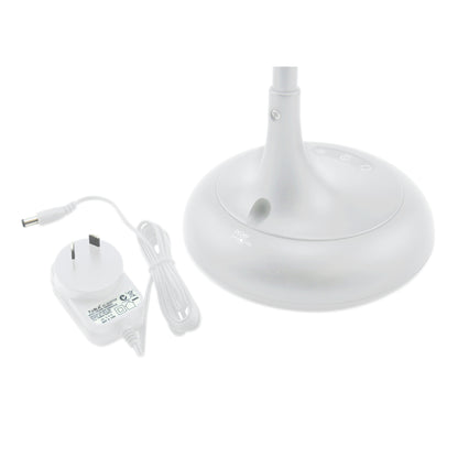 White Smoke Triumph Zoom Desktop Magnifying Lamp, White Lighting