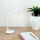 Lavender Triumph LED Rechargeable Magnifying Desk Lamp, White Lighting