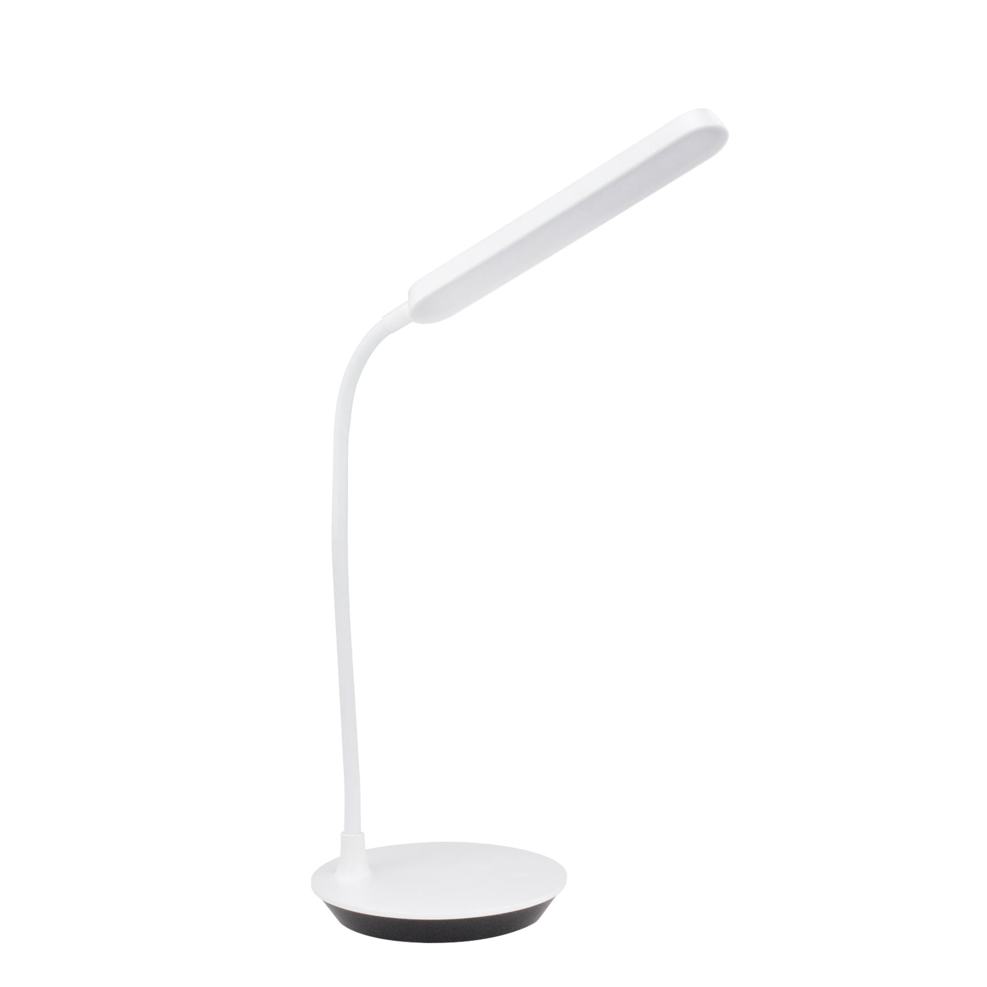White Smoke Triumph LED Flexible Desk Lamp, White Lighting