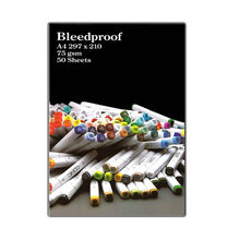 Black Bleedproof Pad A4, 75gsm, 50sh Pads