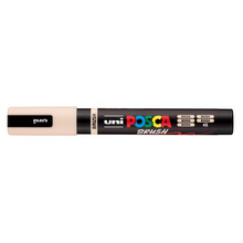White Smoke POSCA PC5BR Brush Tip Paint Markers, Beige Paint Markers