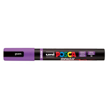 White Smoke POSCA PC5BR Brush Tip Paint Markers, Violet Paint Markers