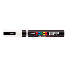 White Smoke POSCA PC5BR Brush Tip Paint Markers, White Paint Markers