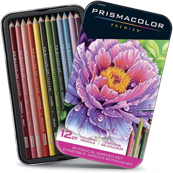 White Smoke Prismacolor Premier Pencils, Botanical Assortment, 12Pk Pencils
