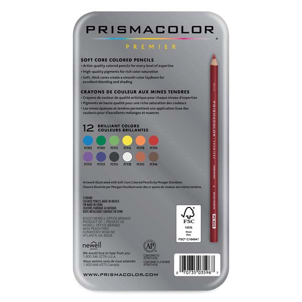 Light Slate Gray Prismacolor Premier Pencils, 12Pk Pencils
