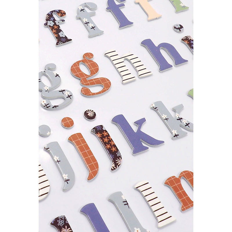 Lavender Dimensions Blue Belle Foam Stickers, Alphabet Paper Craft