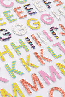 Lavender Dimensions Blooming Fun Foam Stickers, Alphabet Paper Craft