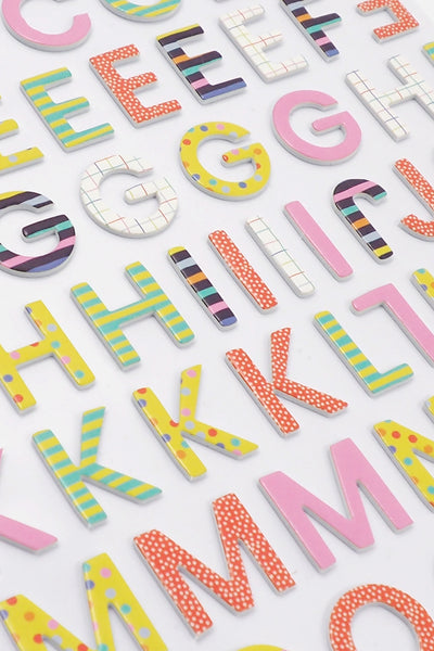 Lavender Dimensions Blooming Fun Foam Stickers, Alphabet Paper Craft