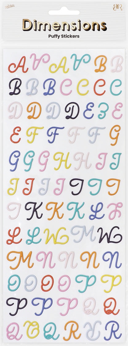 Lavender Dimensions Blooming Fun Puffy Stickers, Phrase Paper Craft