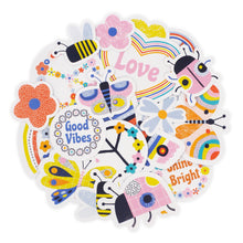 White Smoke Blooming Fun Die Cut Sticker Pack 20Pcs Paper Craft