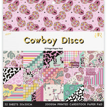 White Smoke Cowboy Disco 32 Page 12X12 Paper Pad Stencils and Templates