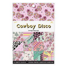 White Smoke Cowboy Disco 24 Page 6X8 Paper Pad Stencils and Templates