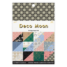 White Smoke Deco Moon 24 Page 6X8 Paper Pad Stencils and Templates