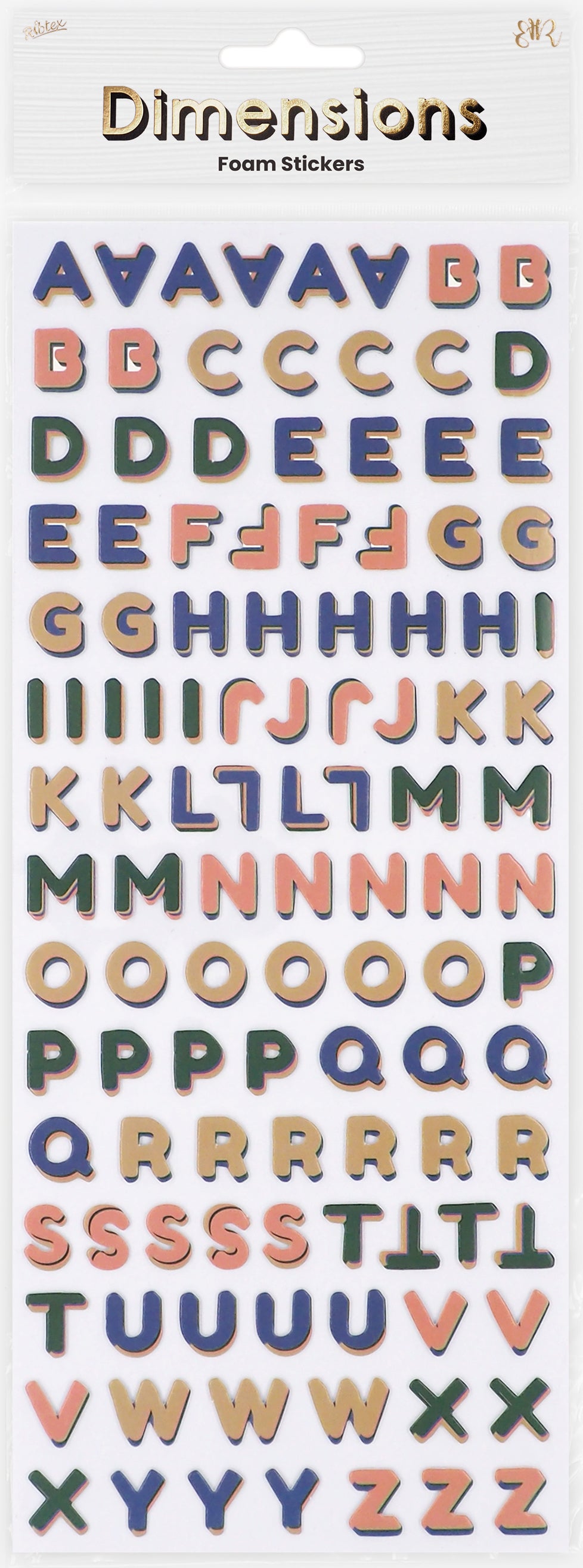 Lavender Dimensions Deco Moon Foam Stickers, Mini Alphabet Paper Craft