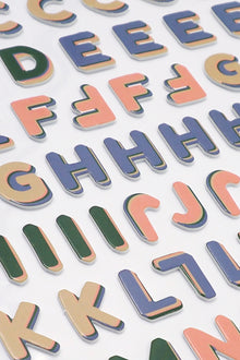 White Smoke Dimensions Deco Moon Foam Stickers, Mini Alphabet Paper Craft