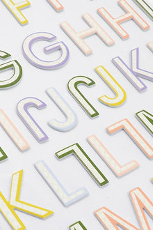 Lavender Dimensions Green Gardn Foam Stickers, Black Alphabet Paper Craft