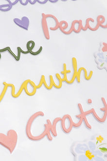 Lavender Dimensions Green Garden Puffy Stickers, Stickers, Phrase Paper Craft