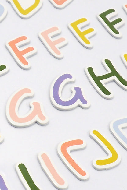 Lavender Dimensions Green Gardn Foam Stickers, Basic Alphbt Paper Craft