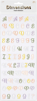 Lavender Dimensions Green Gardn Foam Stickers, Scrpt Alphbt Paper Craft