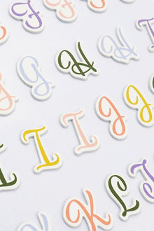 Lavender Dimensions Green Gardn Foam Stickers, Scrpt Alphbt Paper Craft