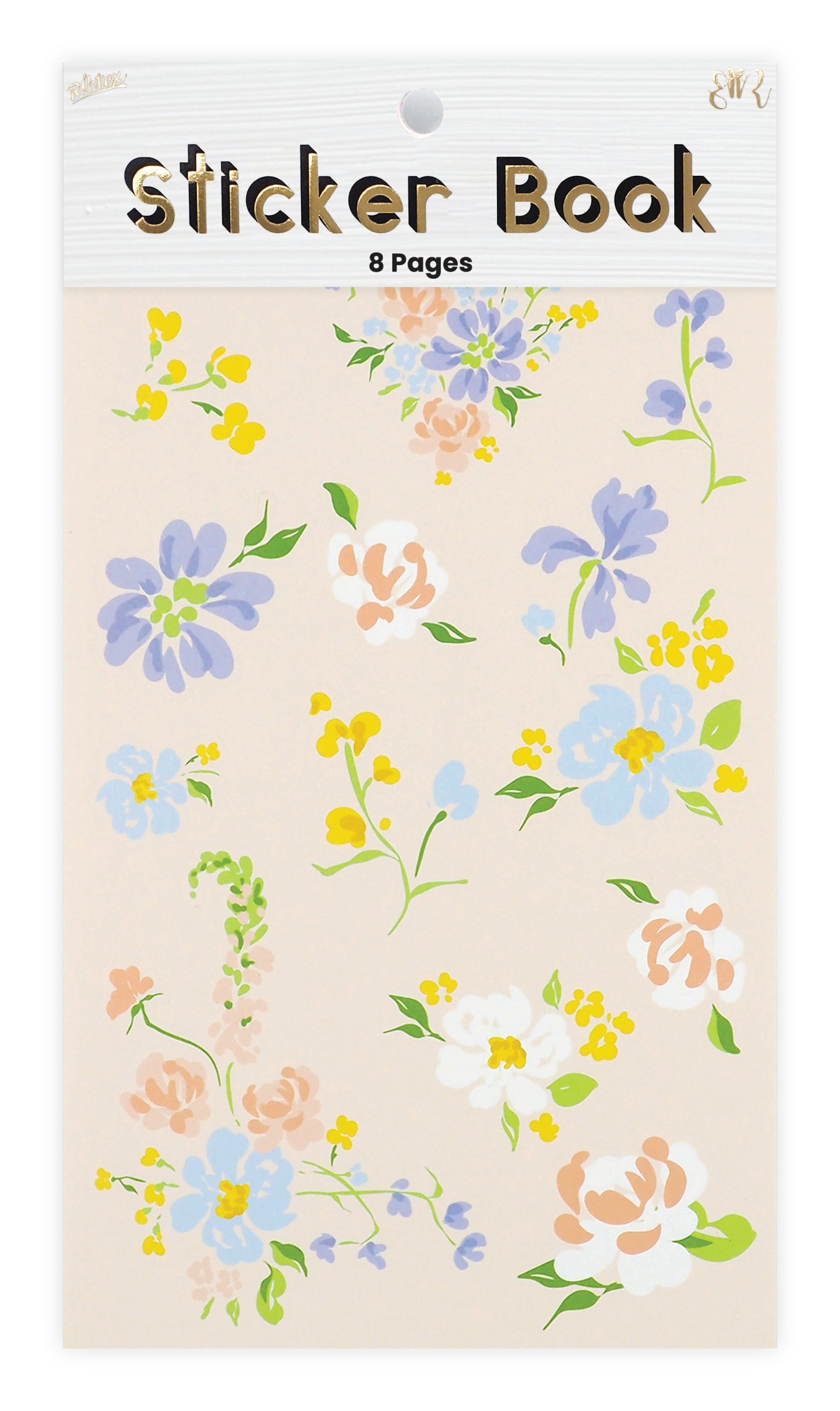 Antique White Green Garden Sticker Book Paper Craft